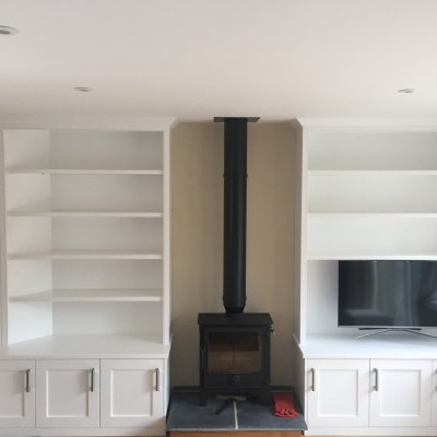 Alcove shelving and storage